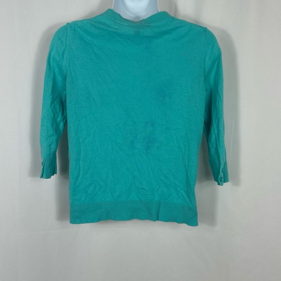 GAP Turquoise Knit cardigan Sweater S - Picture 5 of 8